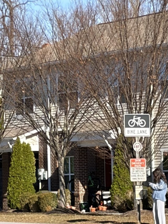 Figure 5: A picture of the bus stop taken in front of the edge way (Original photograph, Anjan Bellamkonda)